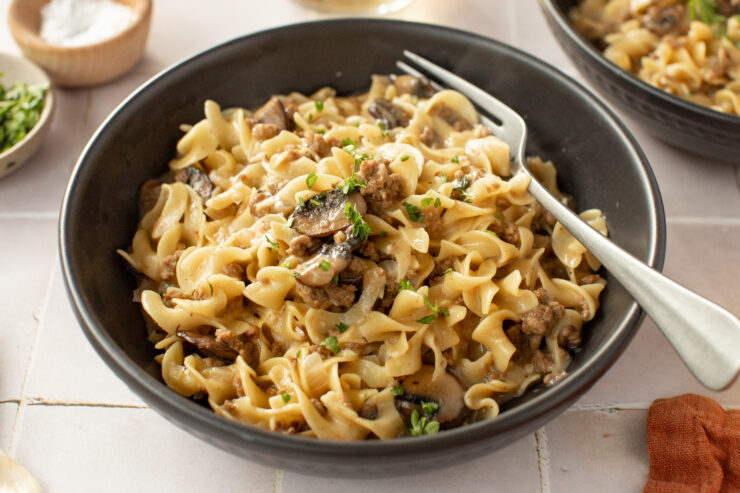 high-protein-recipes-with-cottage-cheese-beef-stroganoff