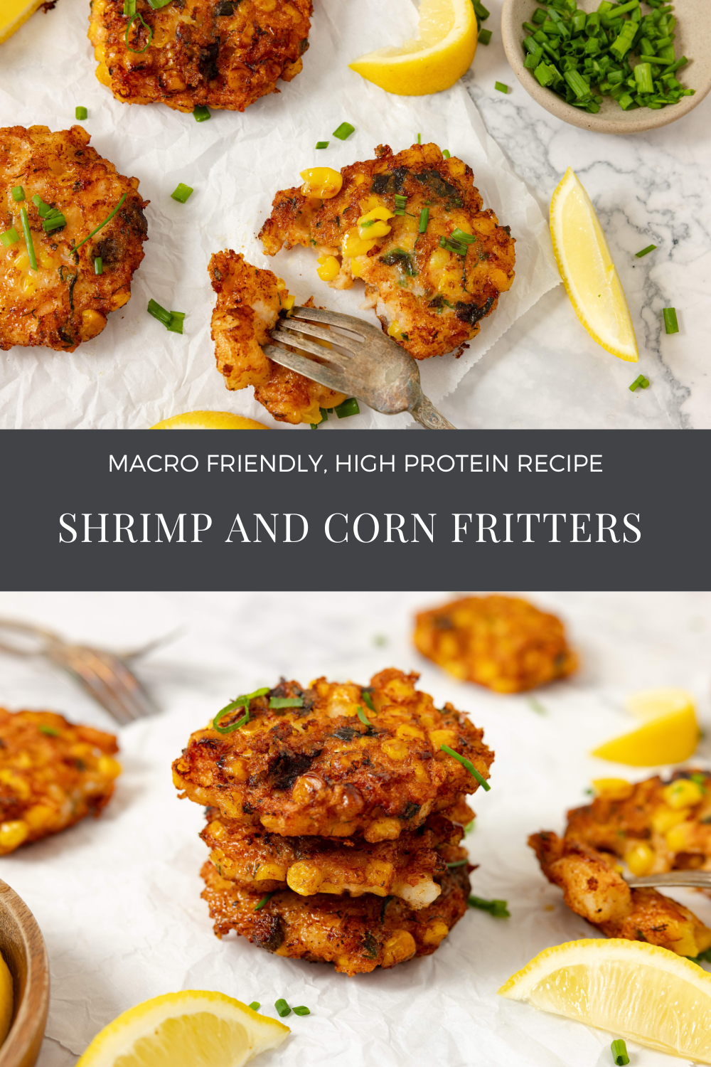 macro friendly shrimp fritters Recipe