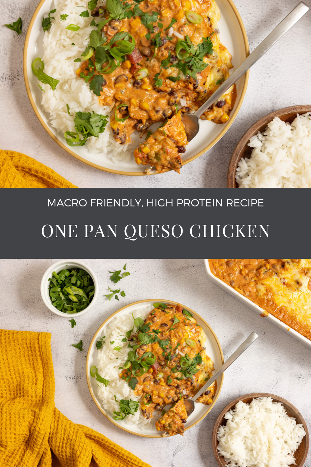 One Pan Queso Chicken Recipe