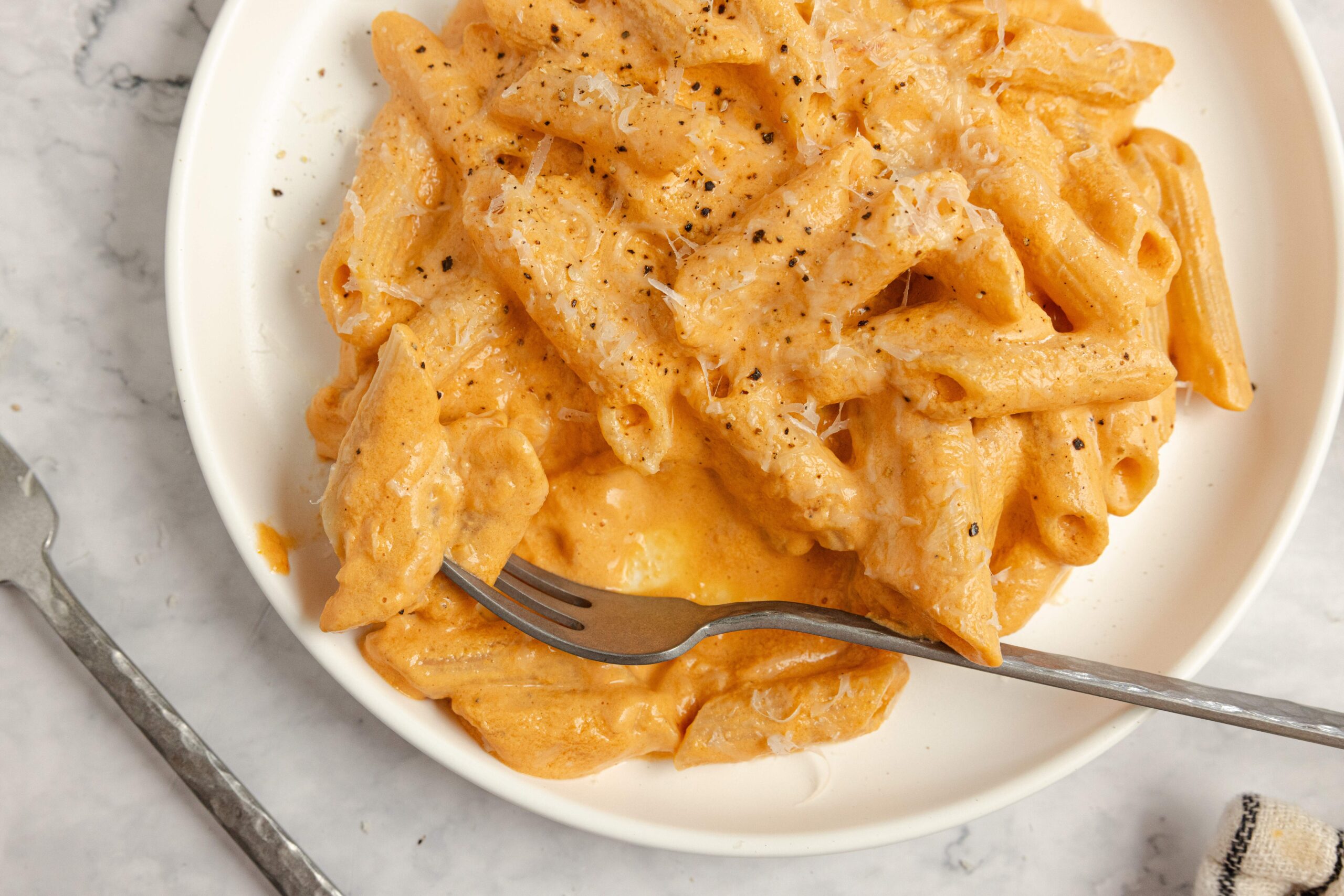 high protein pasta recipes creamy sauce