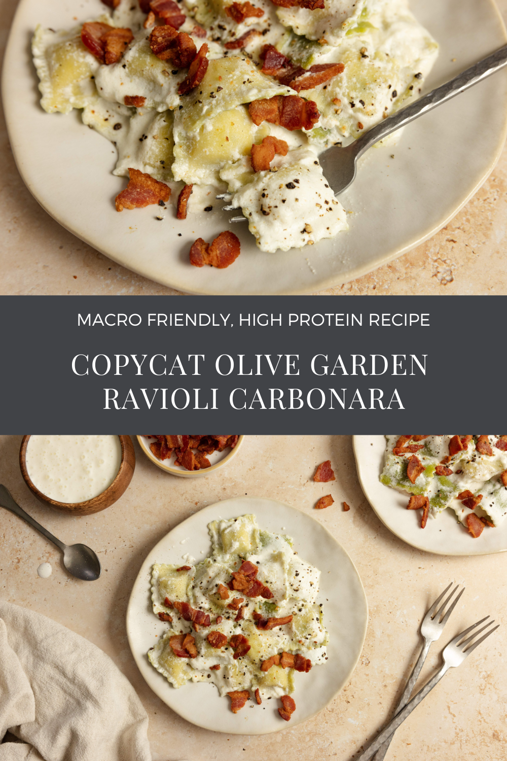 Copycat Olive Garden Ravioli Carbonara Recipe