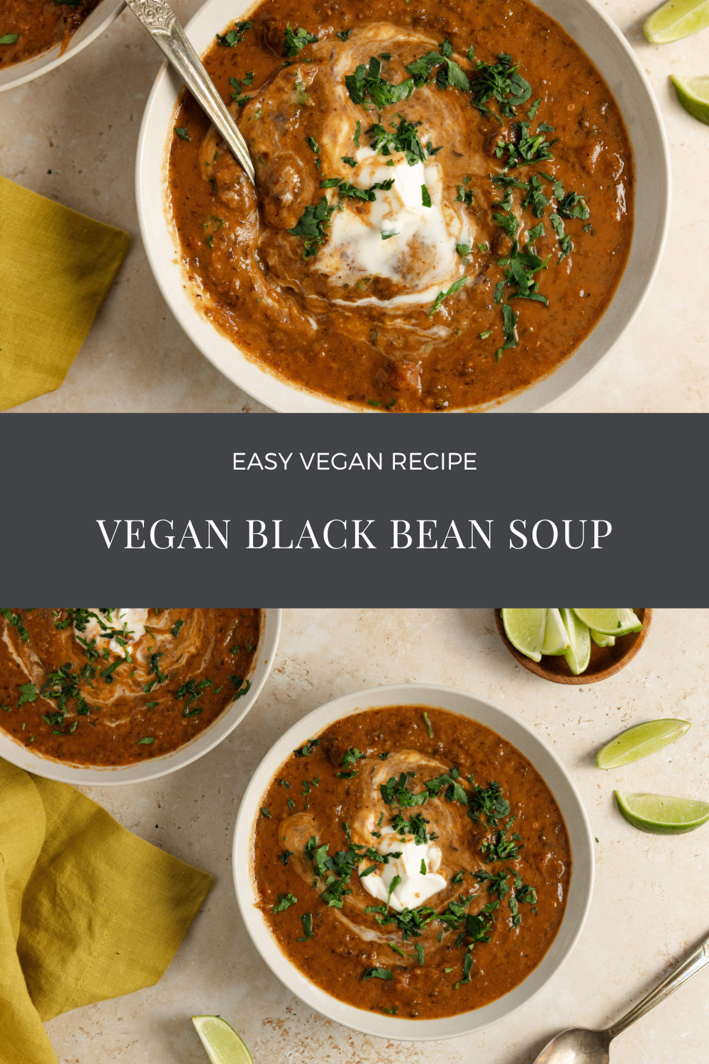 vegan black bean soup Recipe