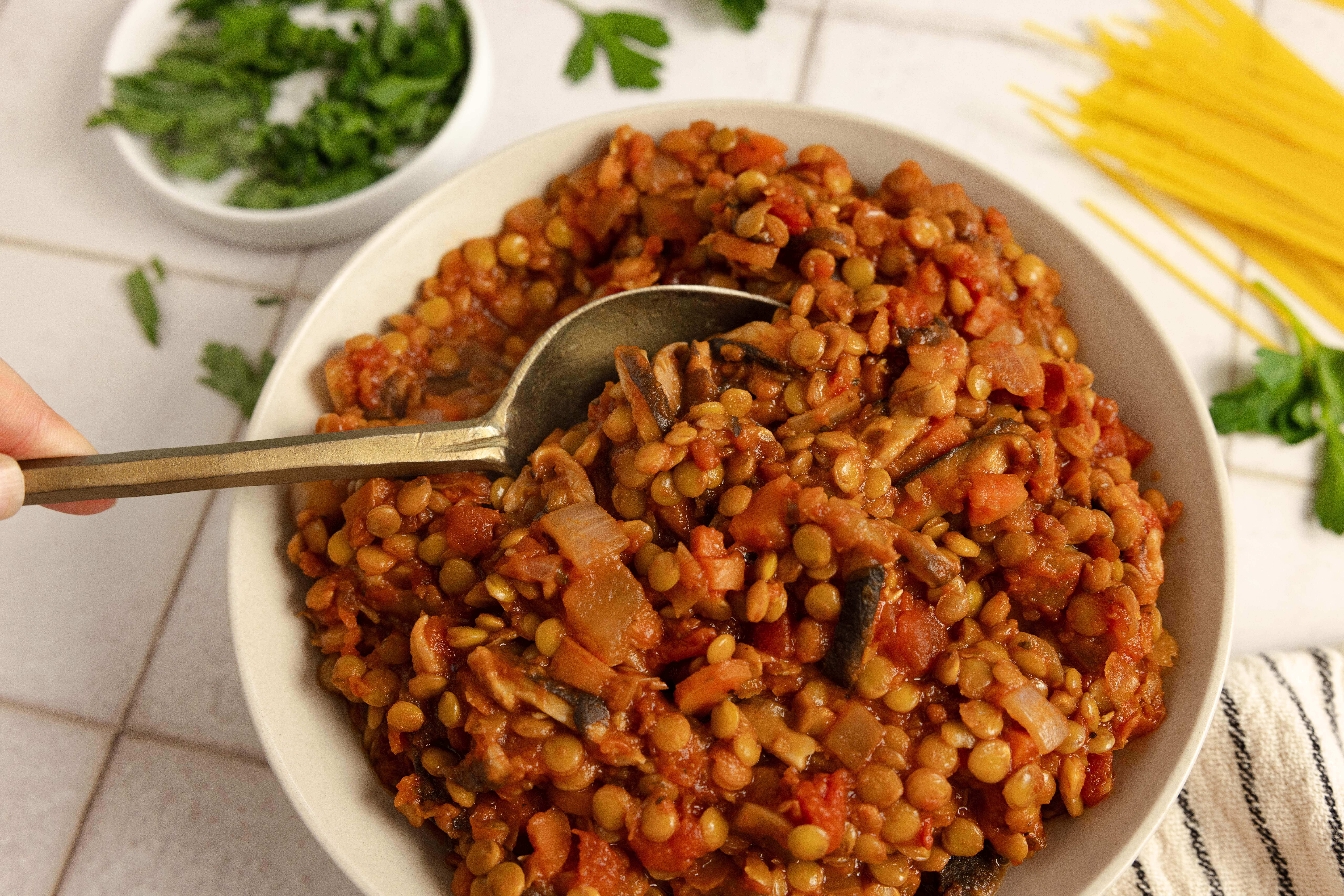 high protein meals vegetarian lentil