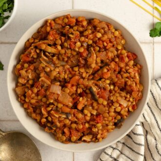 macro-friendly recipes Lentil Bolognese