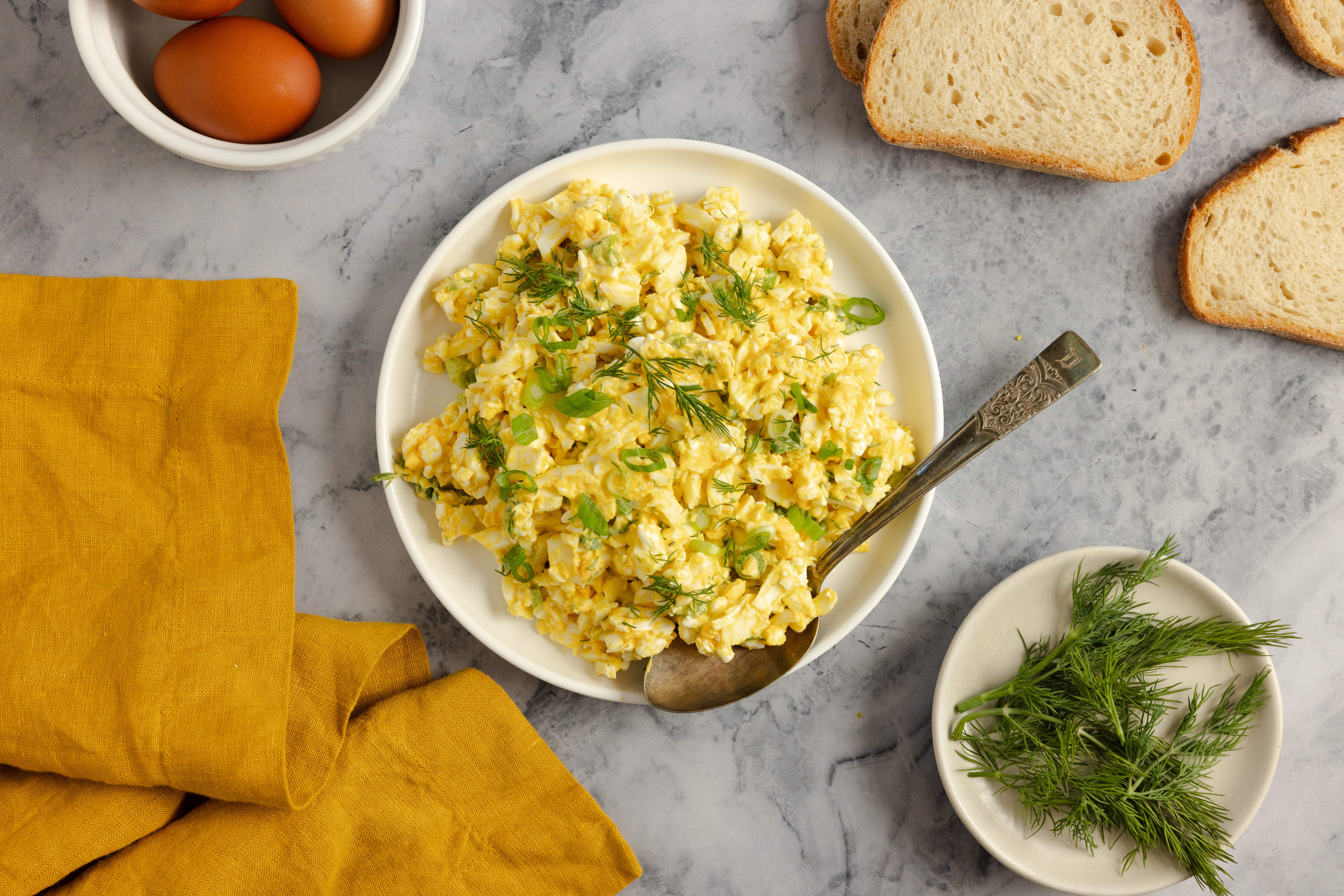 mayo free egg salad recipe high protein recipe