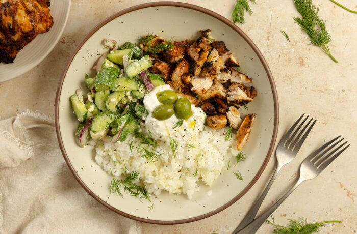 chicken shawarma bowls