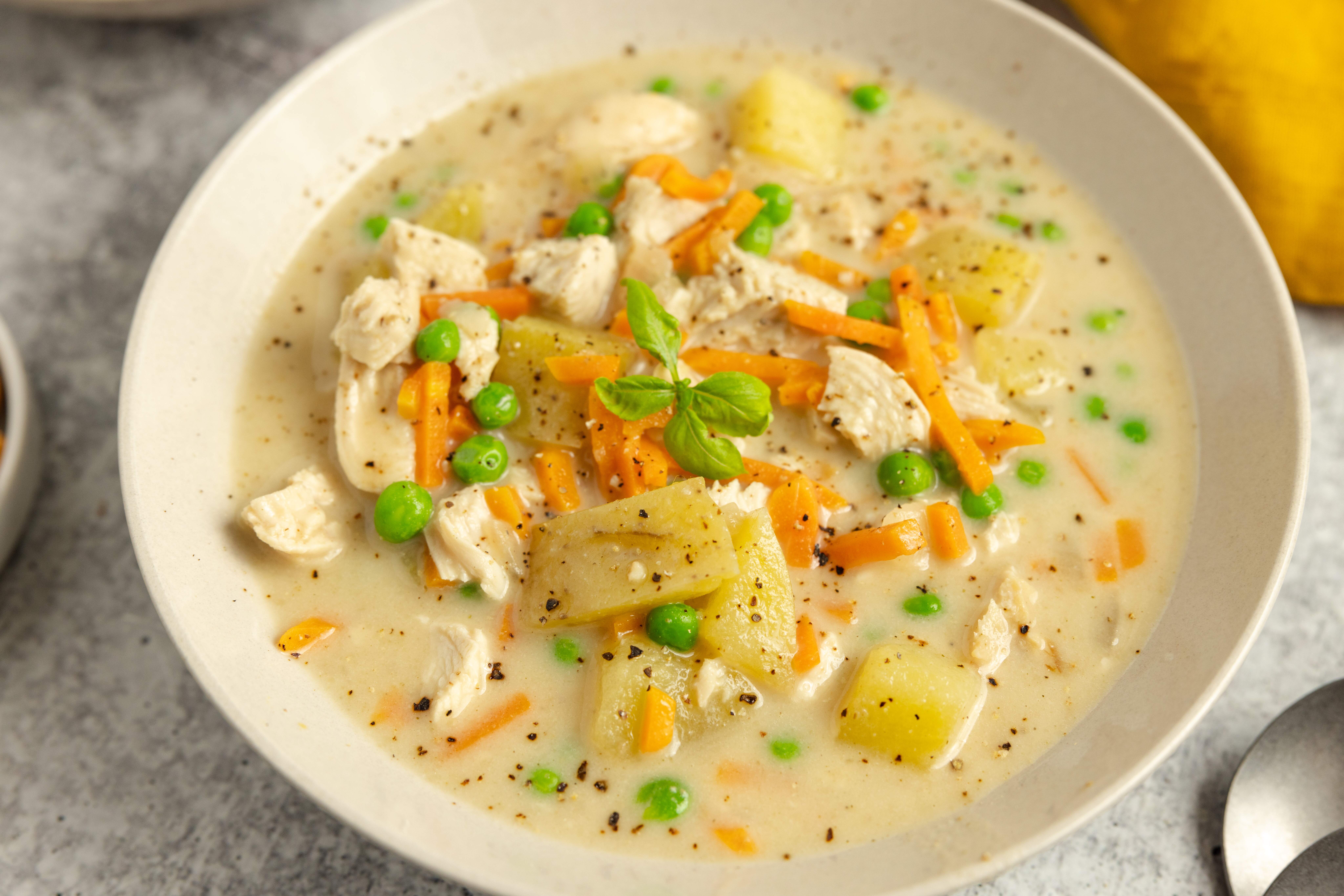 instant pot chicken pot pie soup