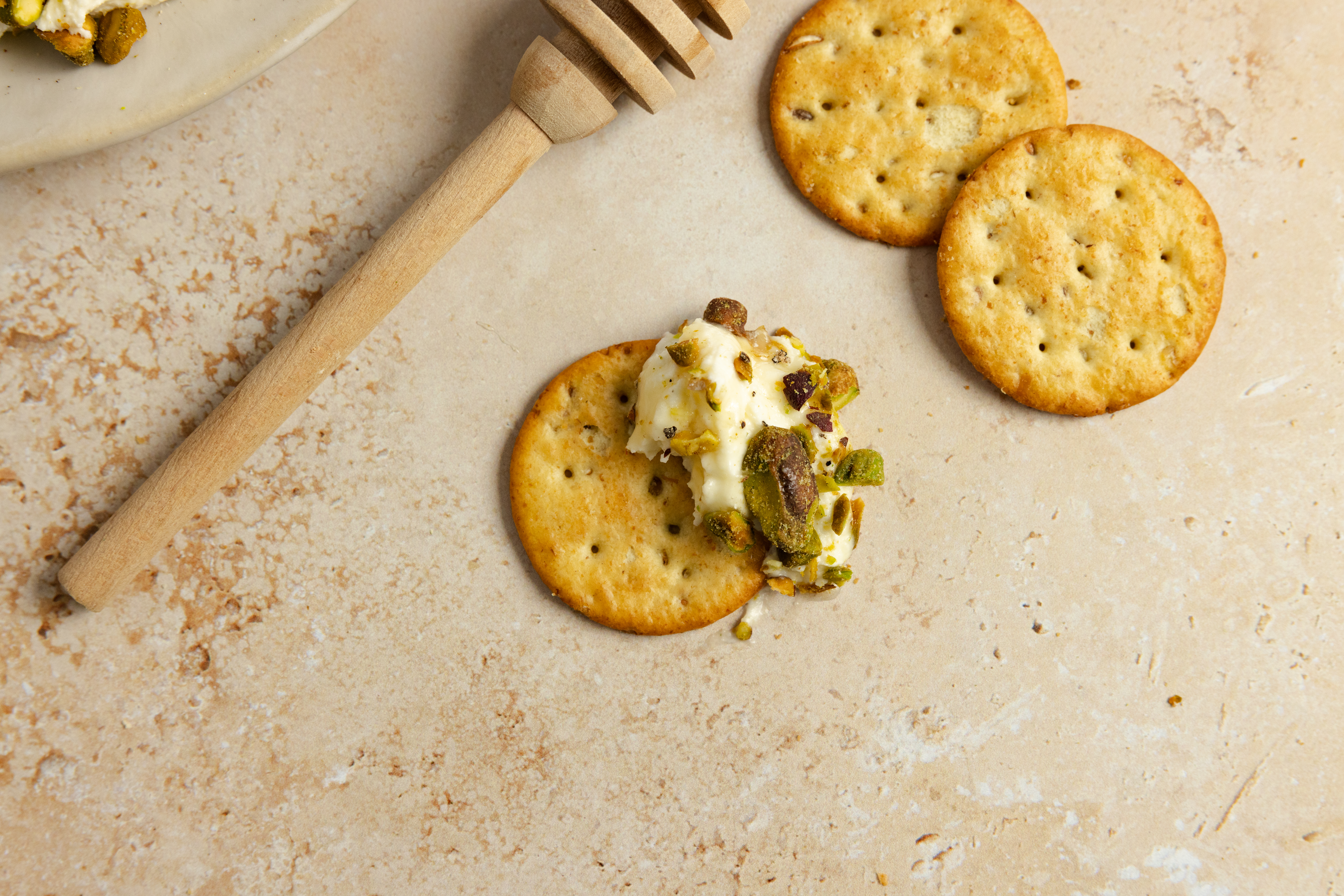 serving whipped feta dip
