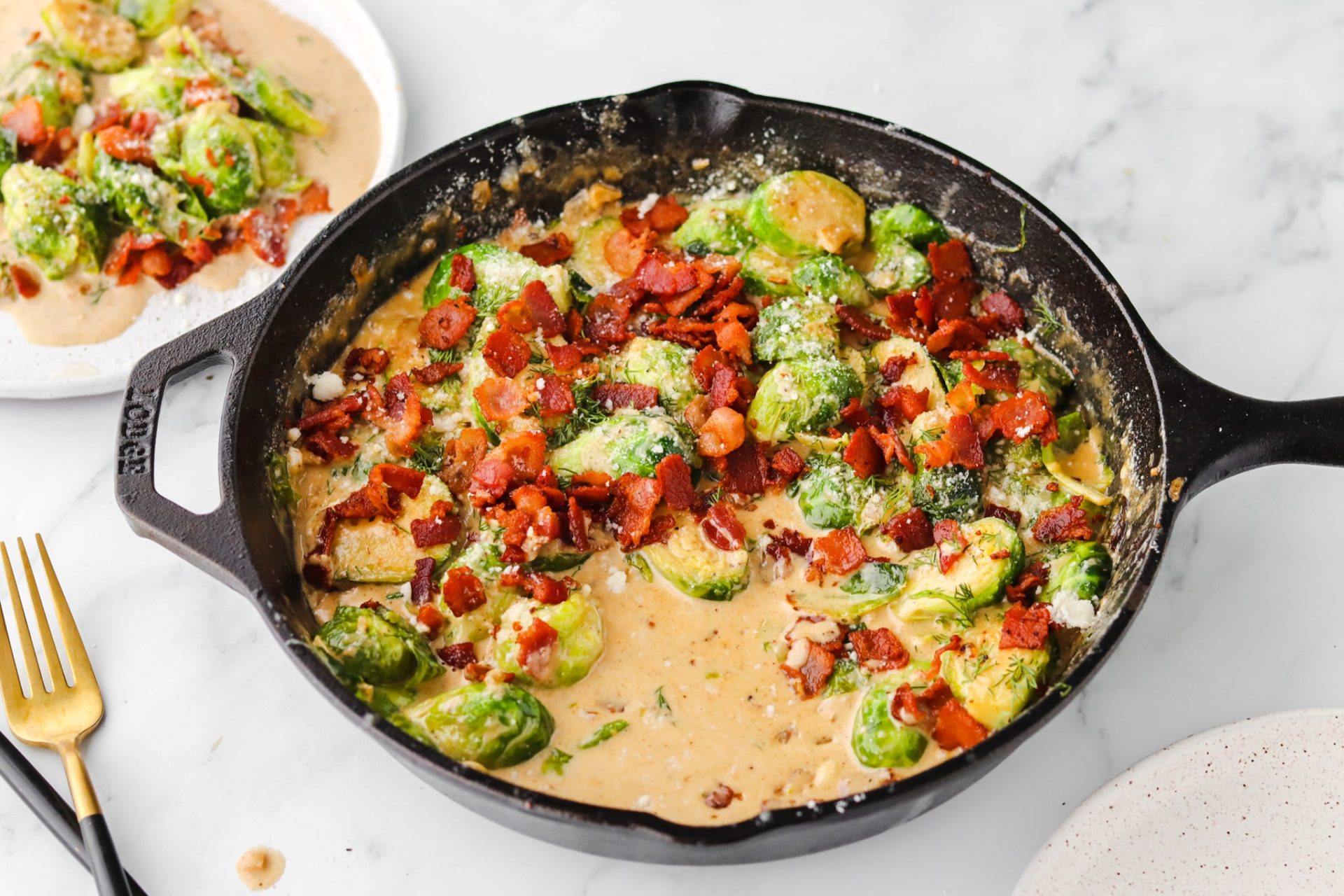 creamy brussels sprouts