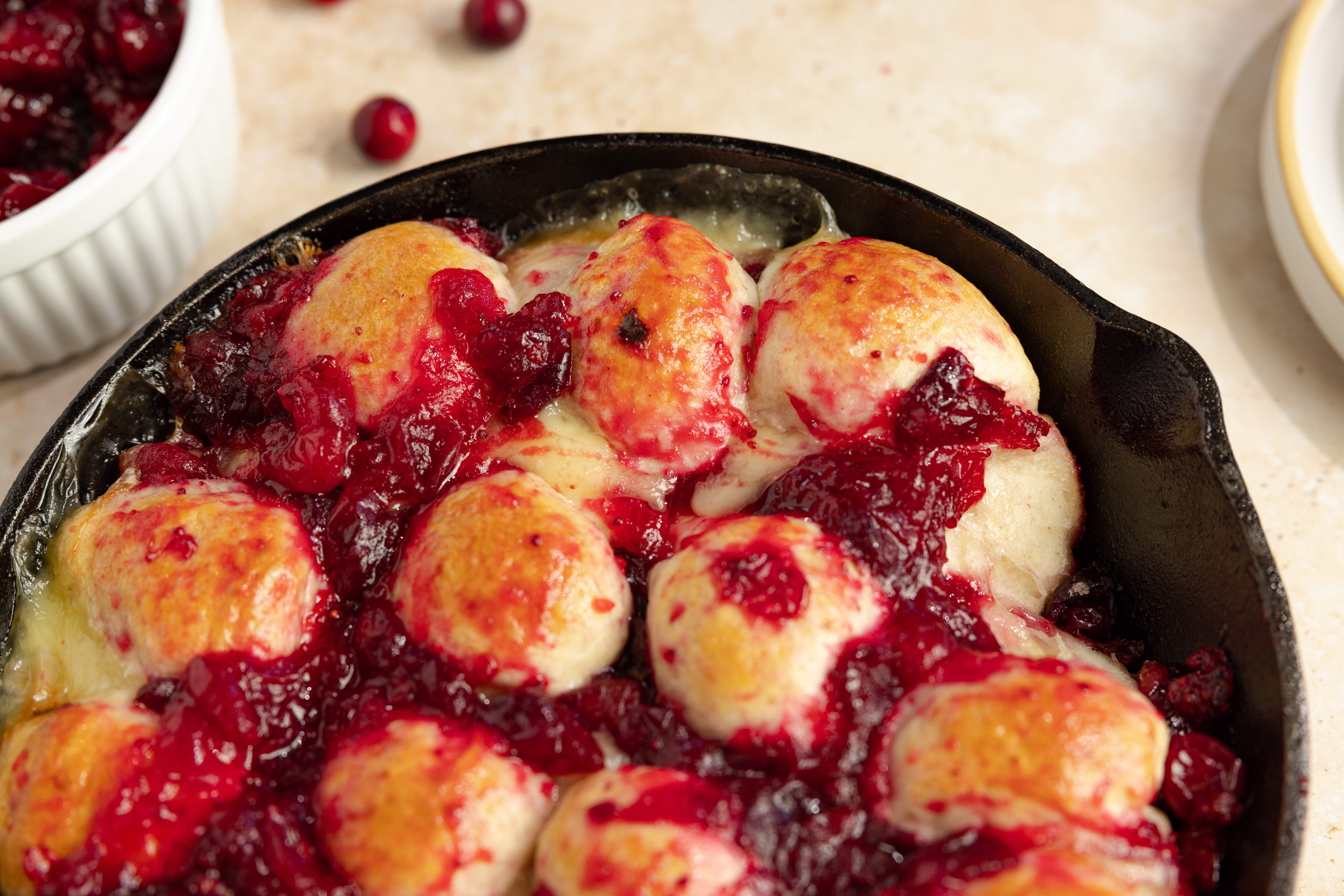 cranberry brie pull apart bread