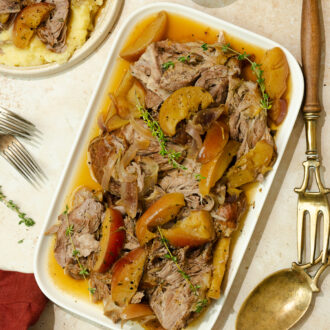 apple braised pork shoulder