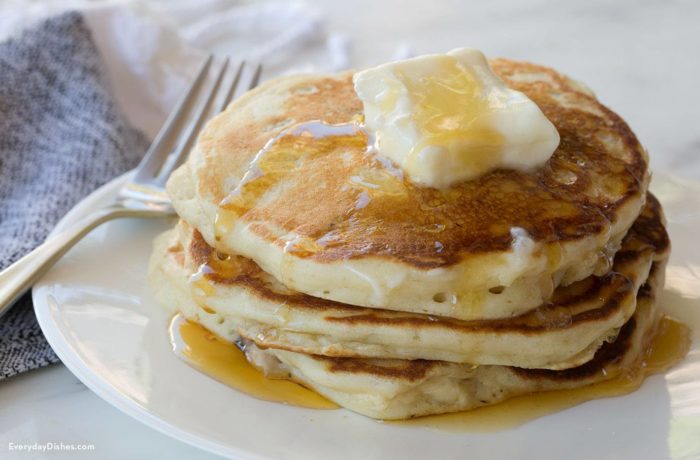 fluffy homemade pancakes
