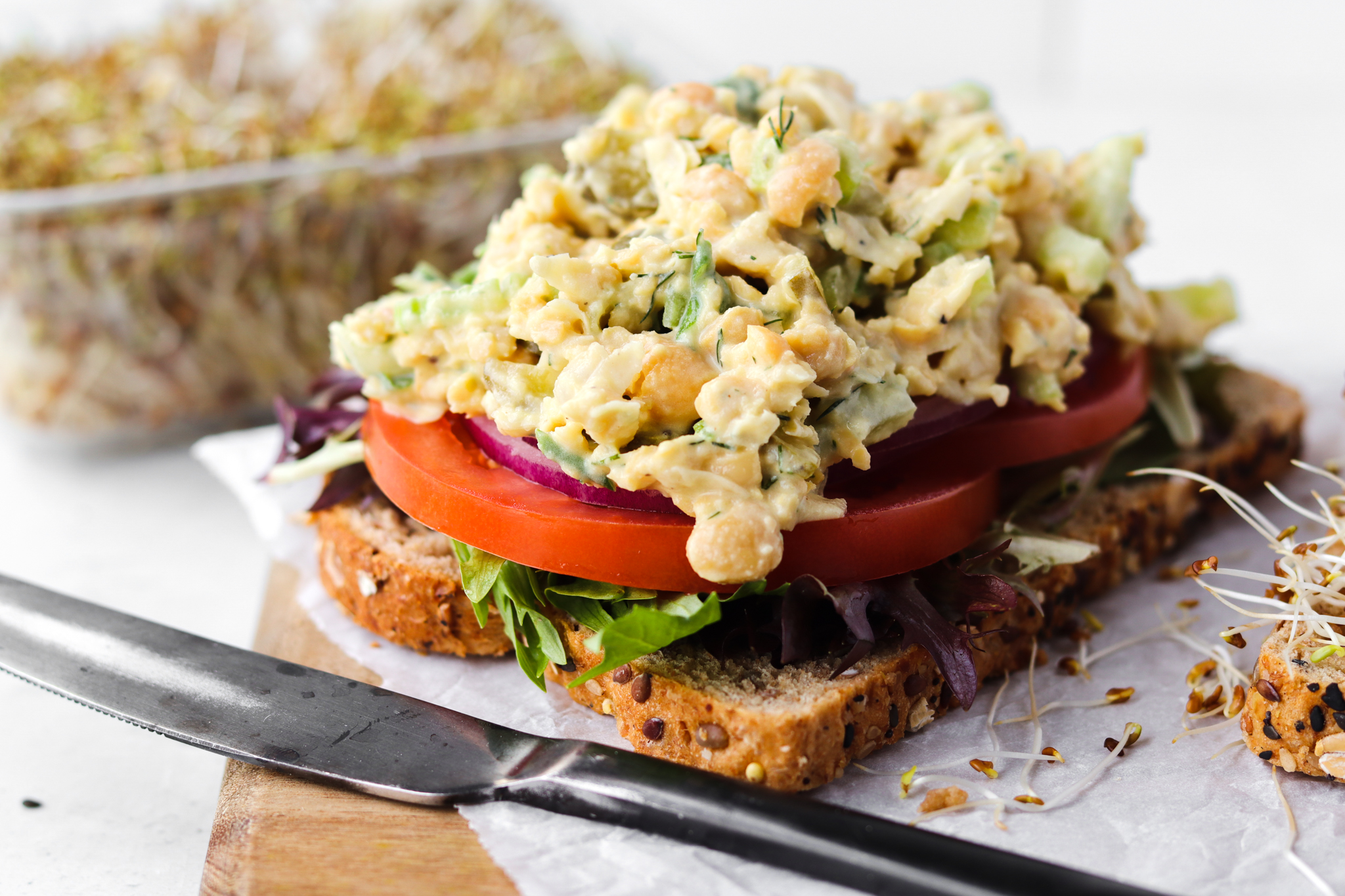 vegan chickpea salad