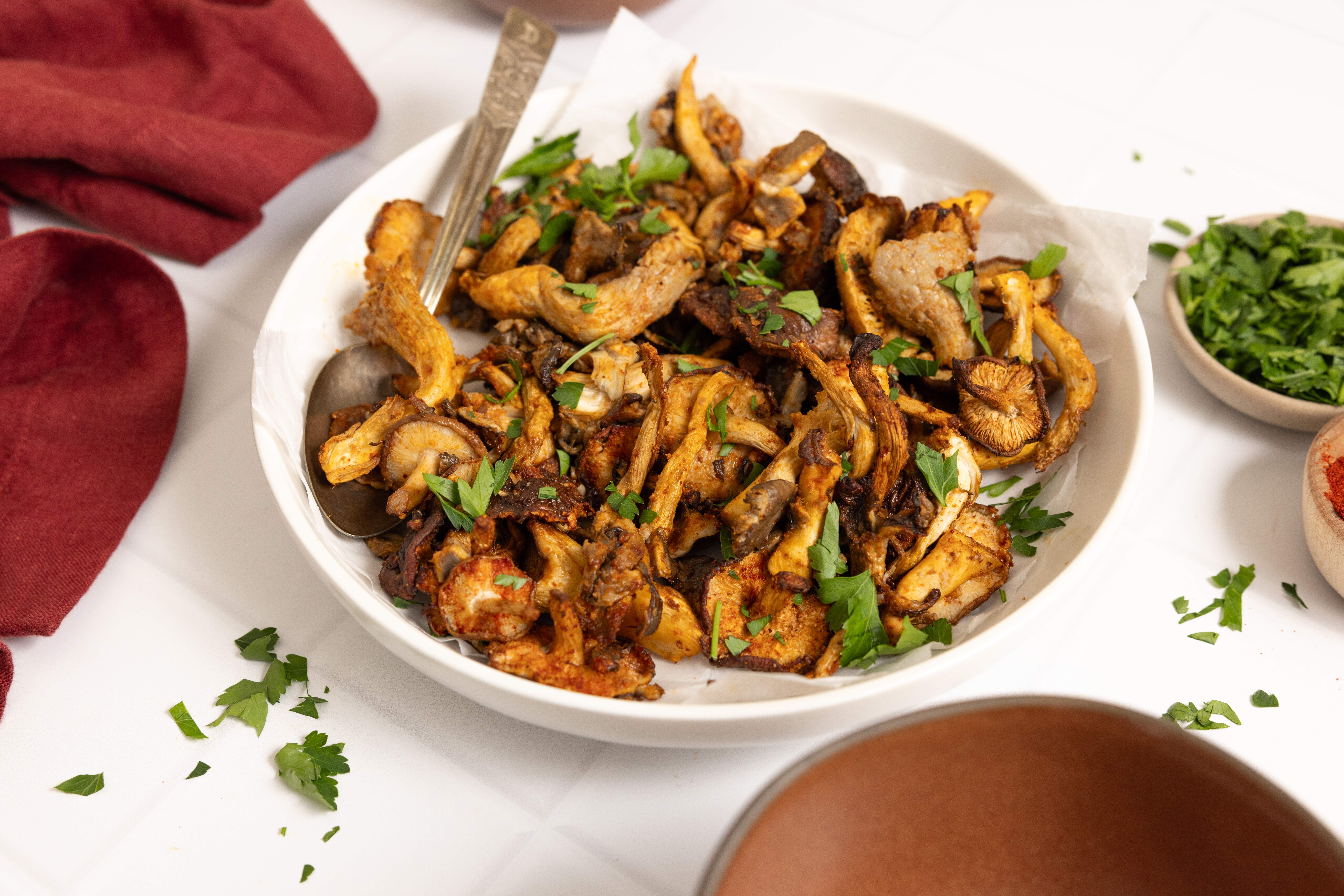 air fryer mushrooms