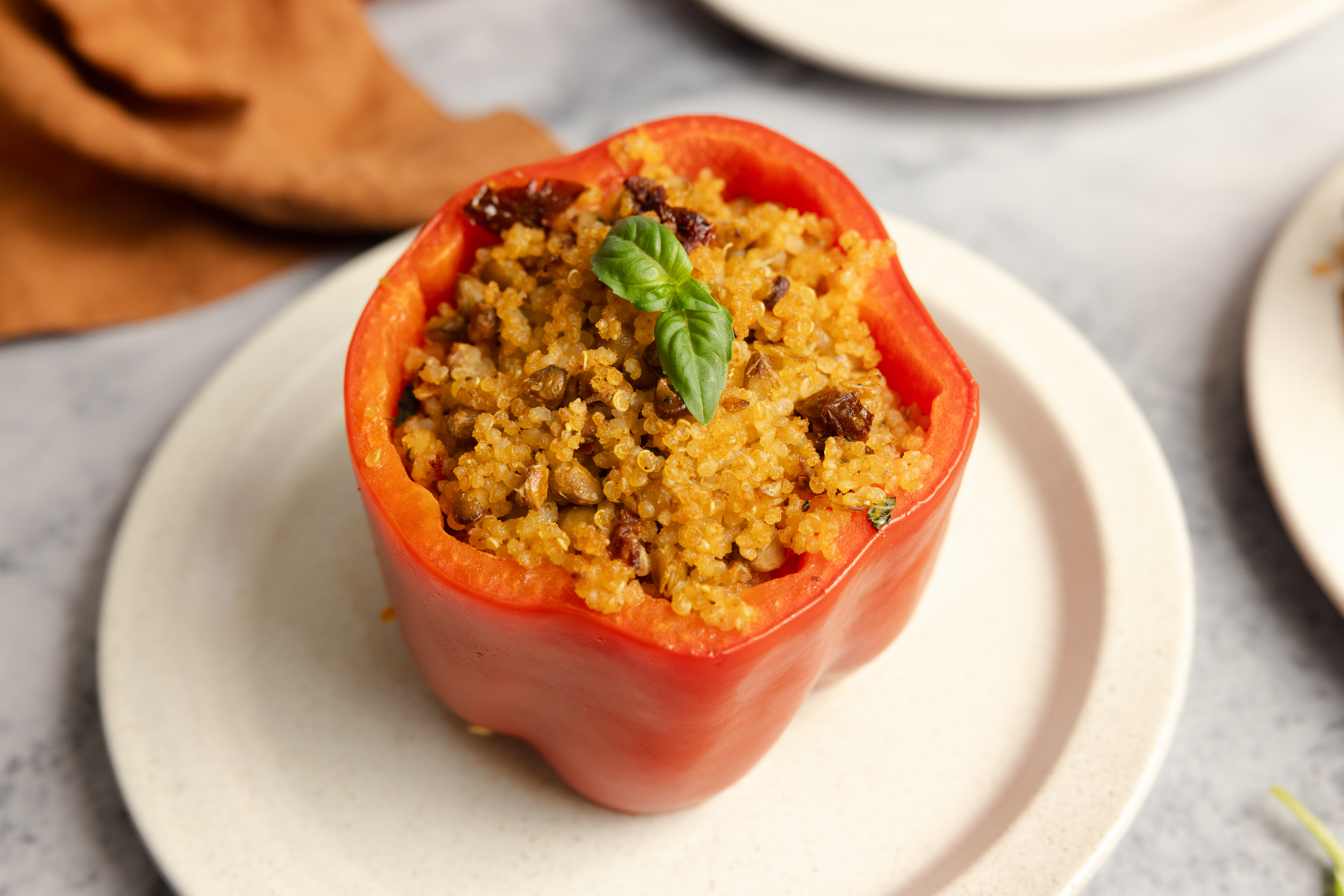 easy vegan stuffed peppers