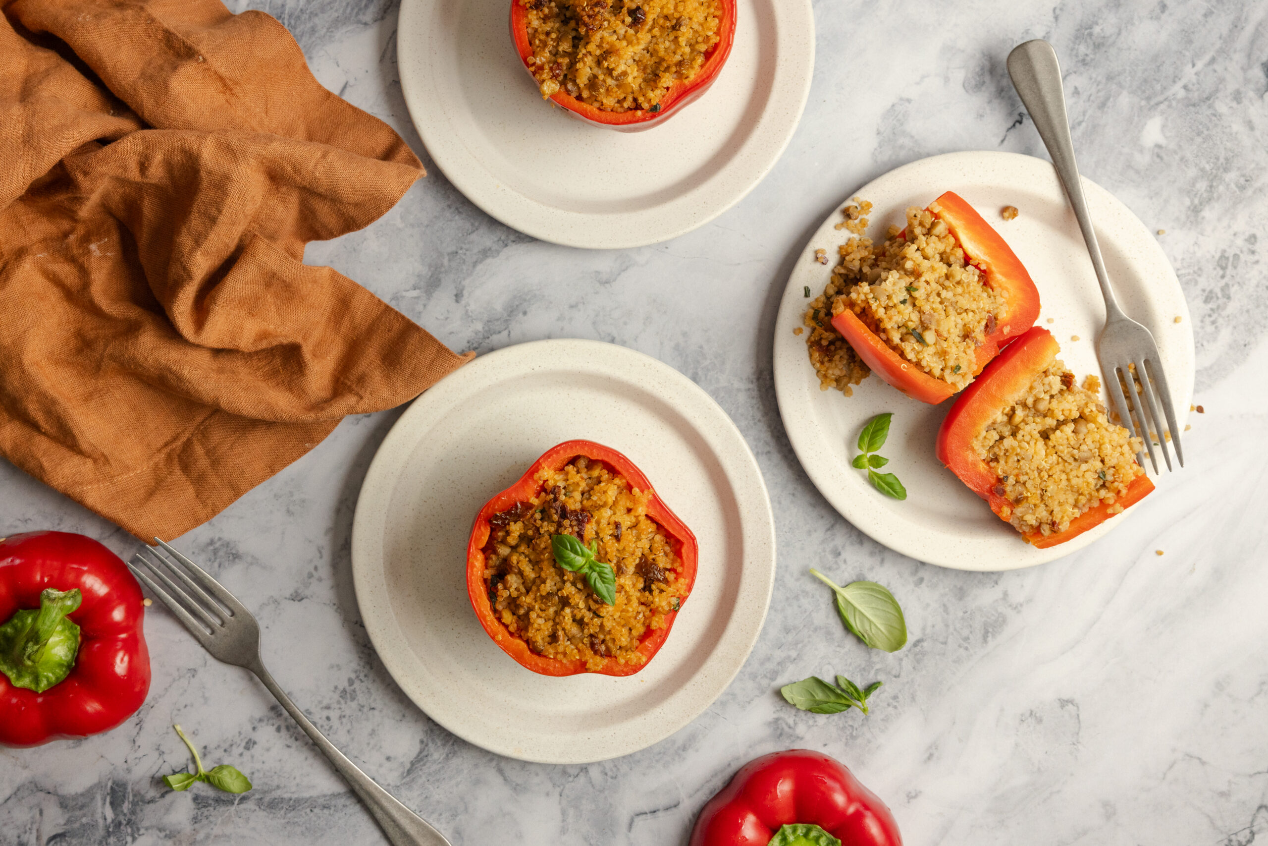 Easy Vegan Stuffed Peppers