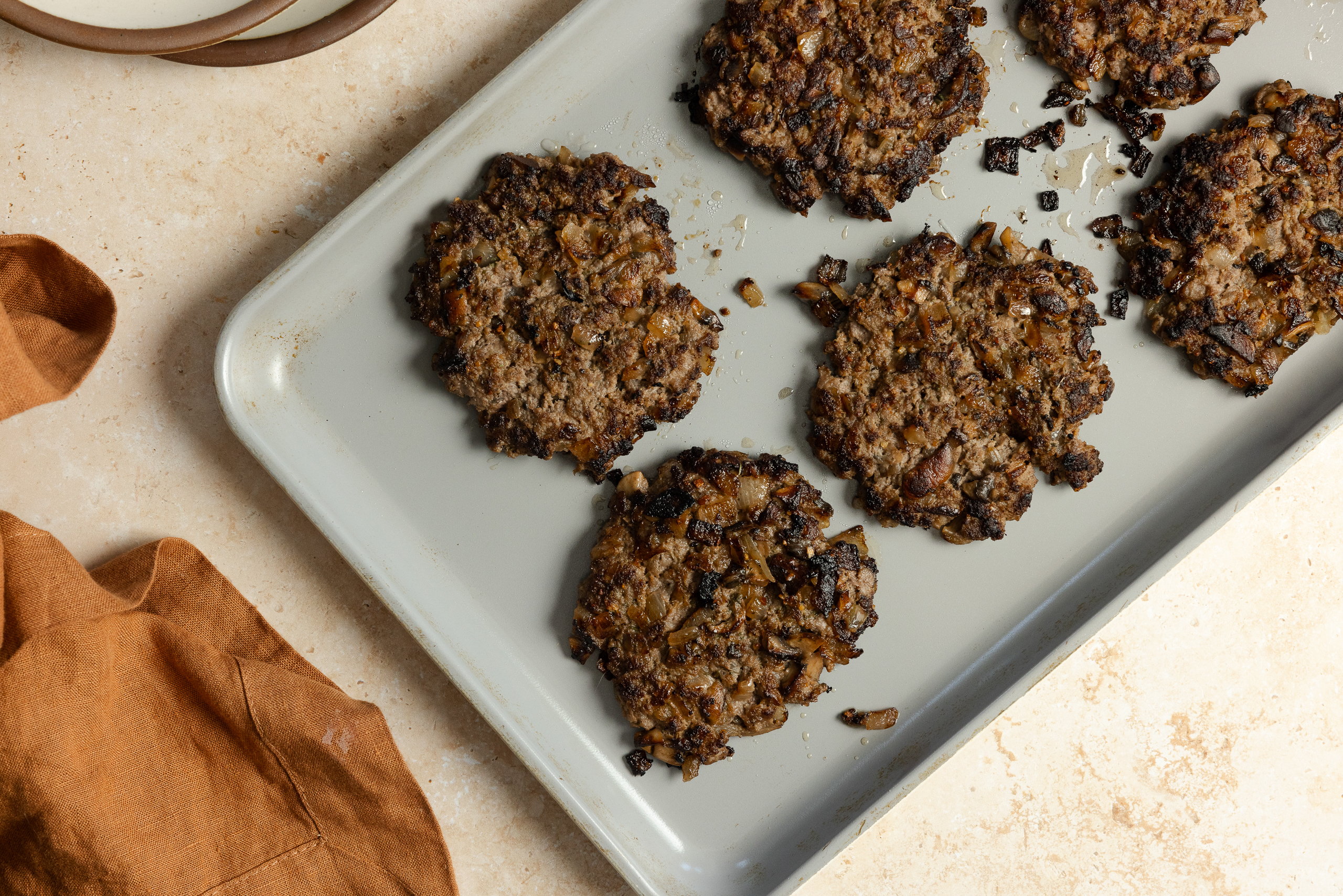 mushroom beef burgers